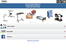 Tablet Screenshot of orlandomedicalrentals.com